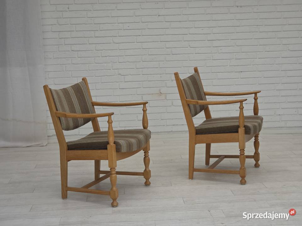 Lata 70 para skandynawskich foteli wełna meblowa wielkopolskie Poznań