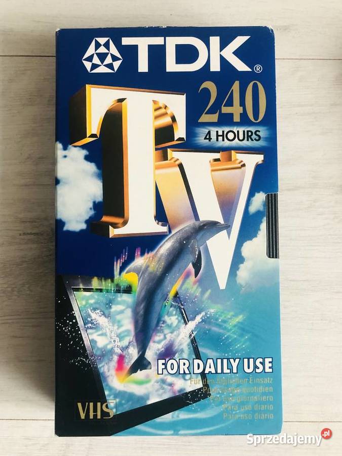 Kaseta magnetofonowa VHS TDK 240 min PRL