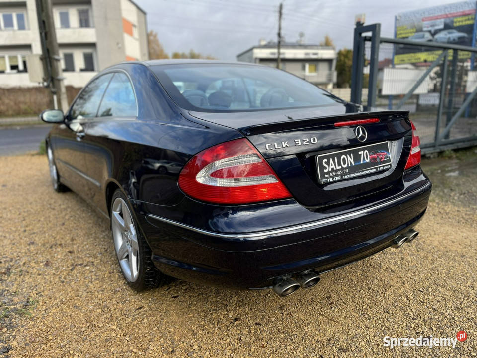 Mercedes CLK 320 32 Zarejestrowany Automat Skóry czujnik deszczu Mercedes-Benz śląskie Częstochowa