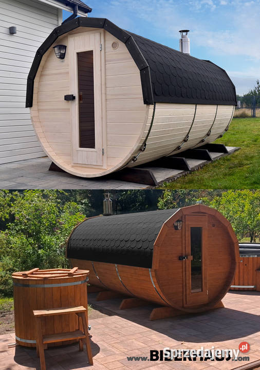 SAUNA Ogrodowa 400 PRZEBIERALNIA Beczka 500L małopolskie Nowy Targ