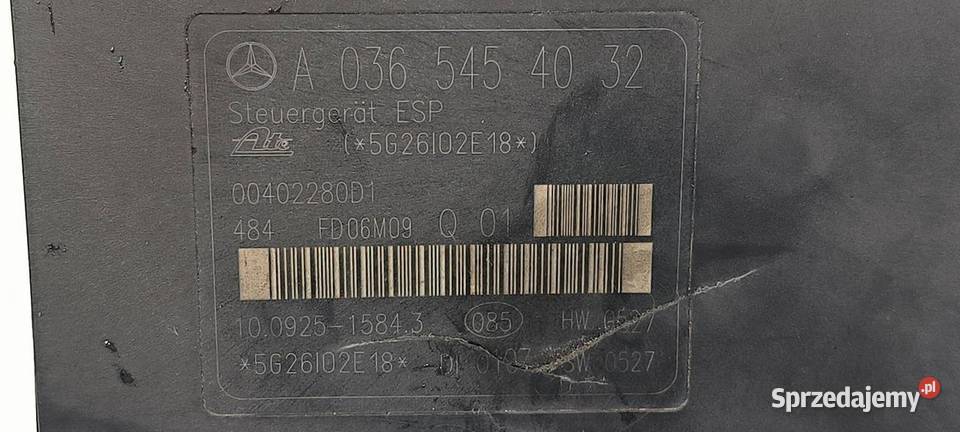 POMPA ABS HAMULCOWA MERCDESBENZ C 160 osobowe Lipno