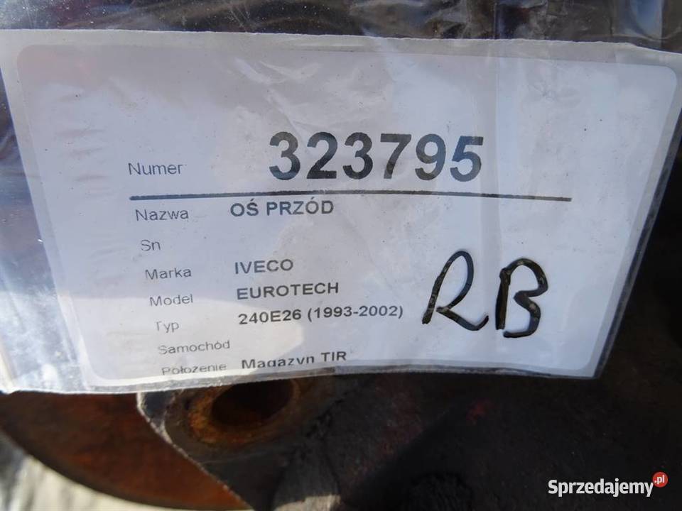 OŚ PRZÓD IVECO EUROTECH MP ZAWIESZENIE PRZEDNIA