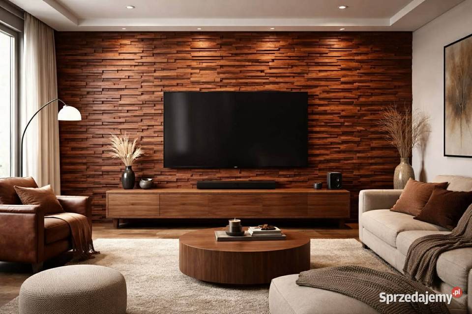 Panel ścienny 3d mahoń teak suar Poznań sprzedam