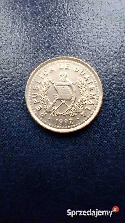 Stare monety 5 centavo 1992 Gwatemala Lesko