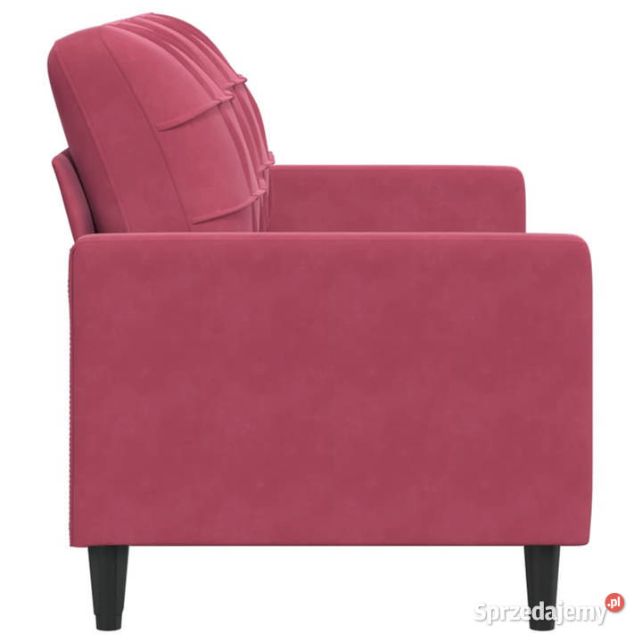 Sofa 2osobowa winna czerwień 140 tapicerowana Warszawa