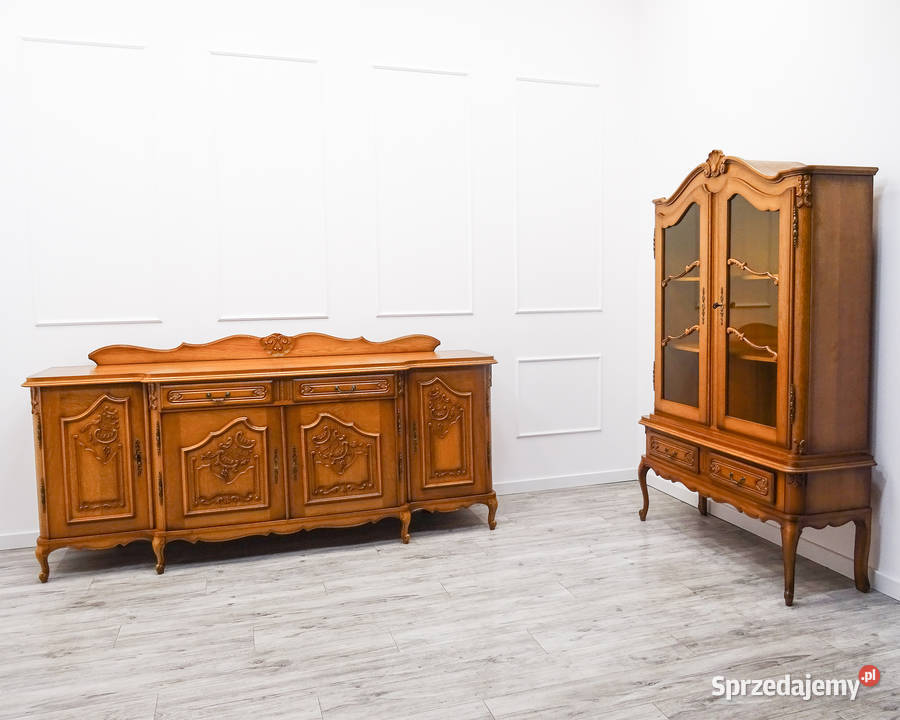 KOMPLET MEBLI do SALONU francuska WITRYNA KOMODA Kalisz