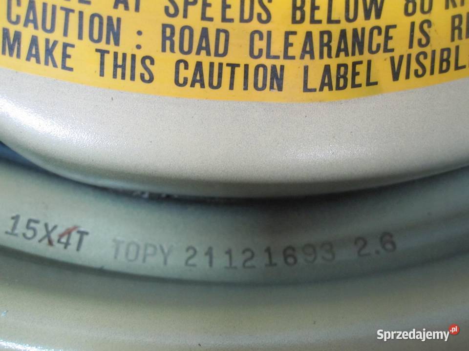 MAZDA PREMACY koło dojazdowe 1257015 95M 5x1143 Koła dojazdowe sprzedam