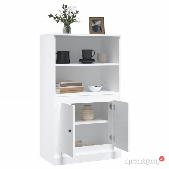 Kredens biały z połyskiem 60x355x1035 WM816314 Warszawa