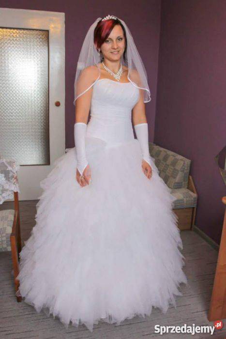 Suknia ślubna rozmiar SM sznurowana Czeladź