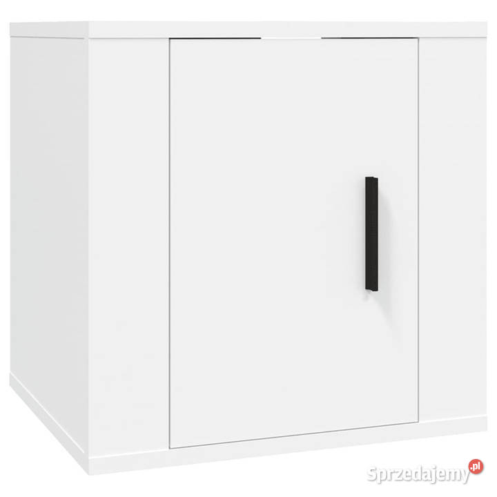 Wiszące szafki telewizyjne 2 białe 40x345x40 Warszawa