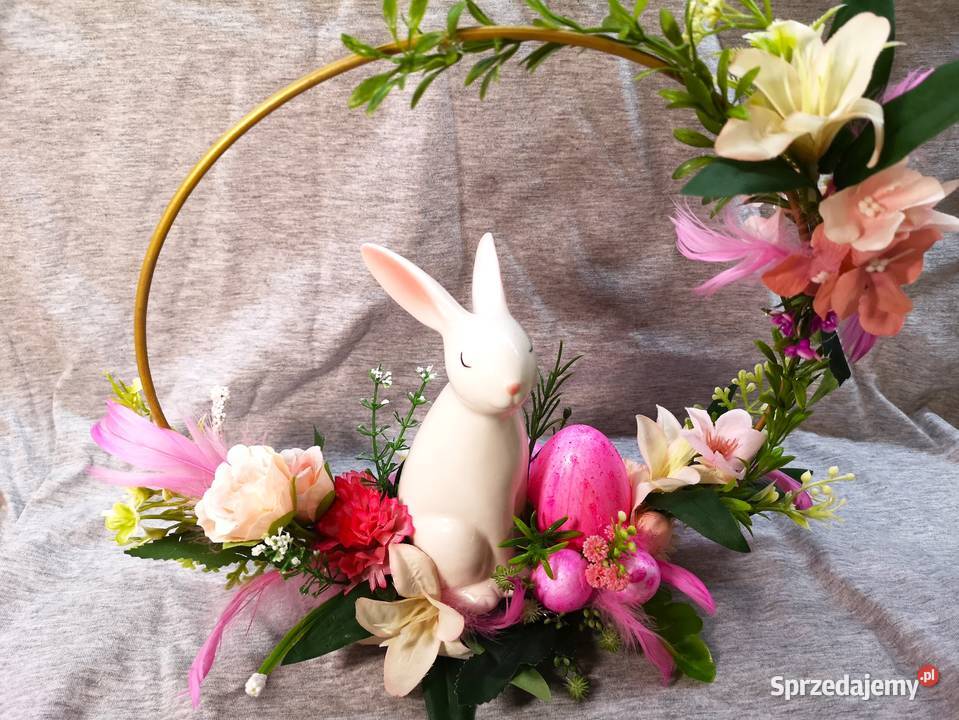 Stroik wielkanocny stojący na kole Kielce