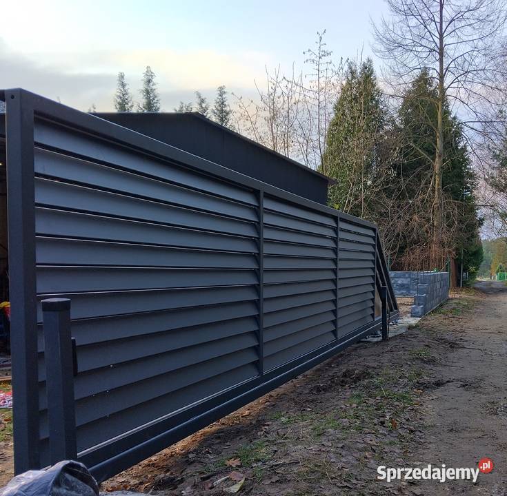 Brama przesuwna żaluzjowa brama przesuwna metal Pszczyna