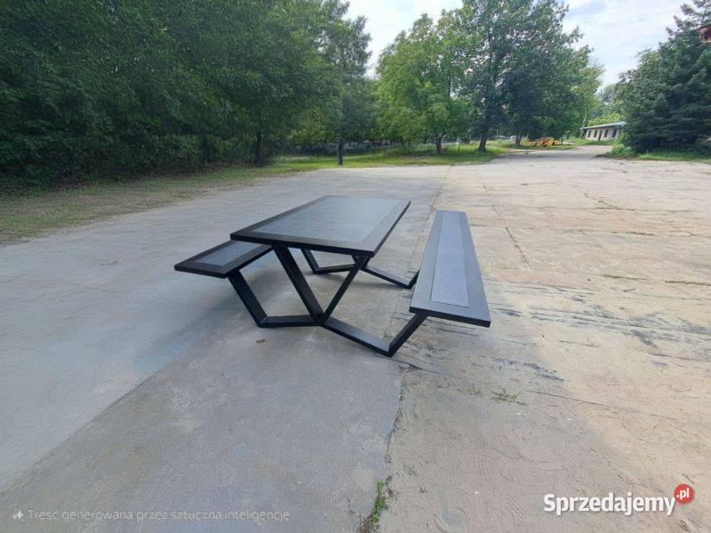 Stół ogrodowy z ławkami mazowieckie Płońsk