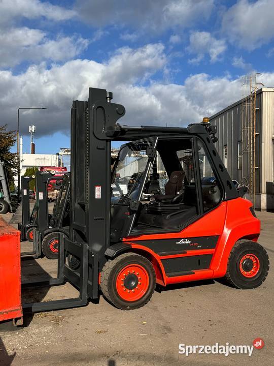 Linde H80 Wózek widłowy używany 8 ton udźwig z