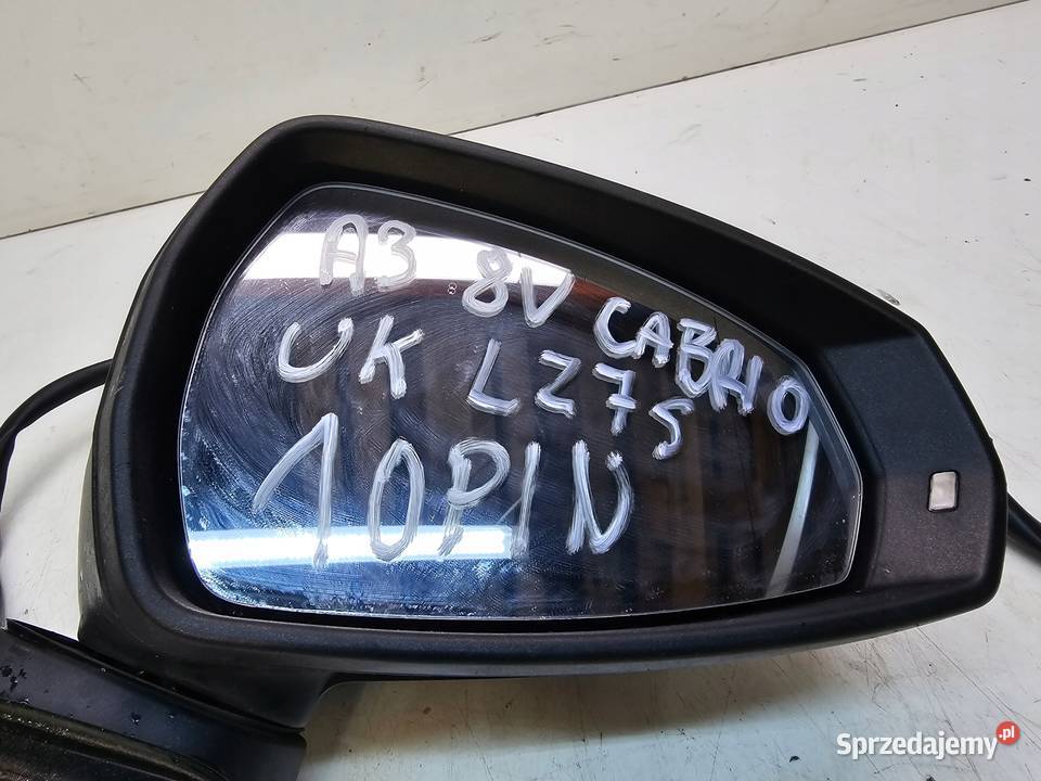 LUSTERKO ZEWNĘTRZNE PRAWE AUDI A3 8V CABRIO LZ7S Przystajń