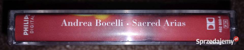 Andrea Bocelii Sacred Arias kaseta magnetofonowa warmińsko-mazurskie Elbląg
