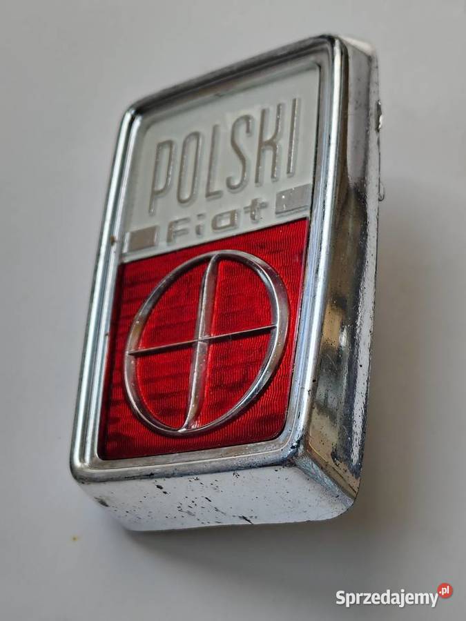 Plakietka Fiata Polskiego FSO 125 chrom Łódź