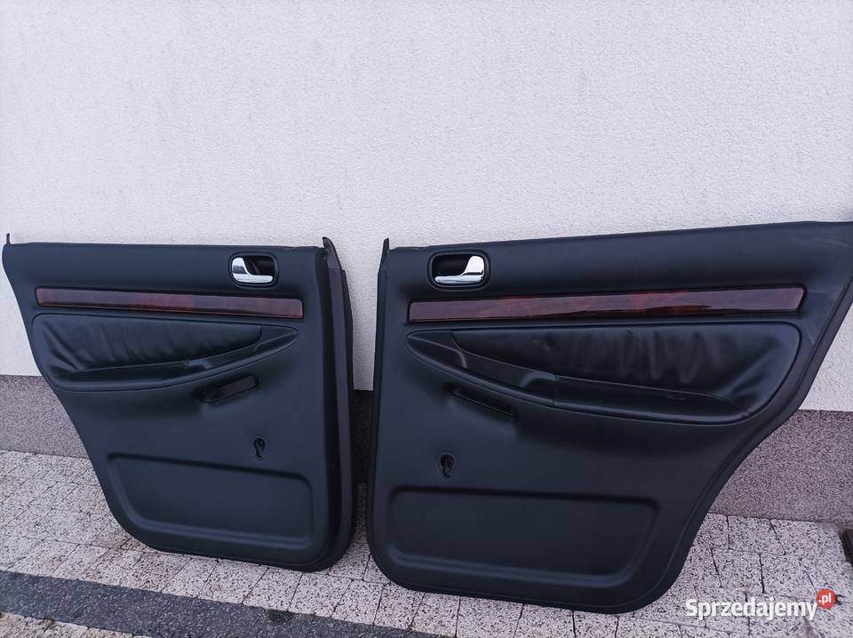 Boczek drzwi lewy tył drewno skóra Audi a4 b5 mazowieckie sprzedam