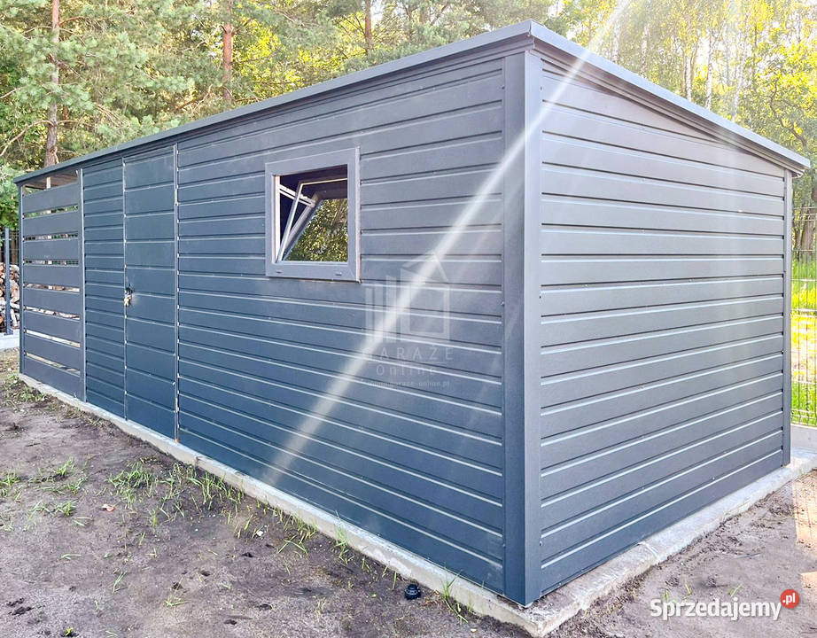 Schowek Domek ogrodowy 45x25m wiata 2m Drzwi Szczecinek