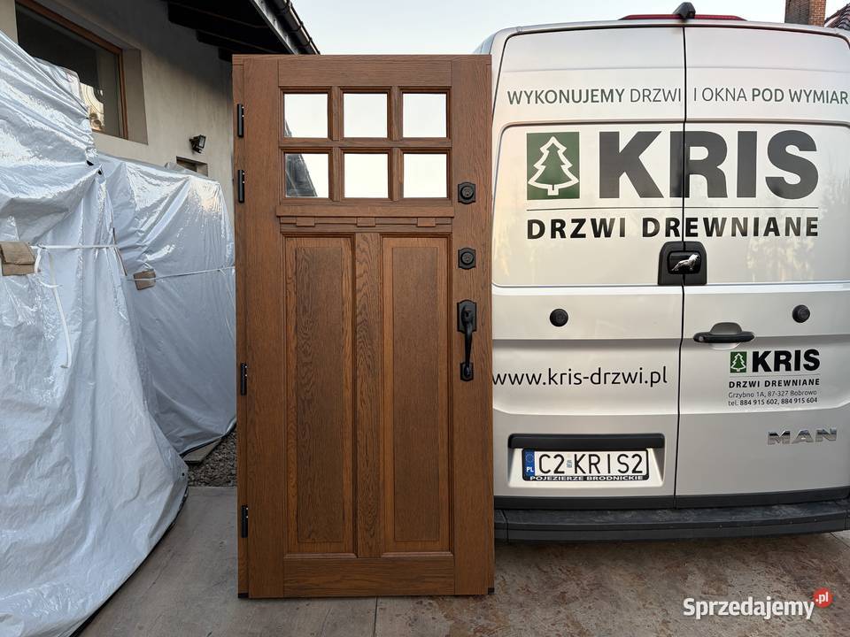 drzwi dostępnje ręki złoty dąb klamka schlage Zielonka