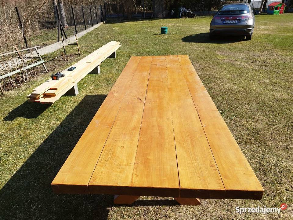 Stół ogrodowy drewniany Meble ogrodowe Serock