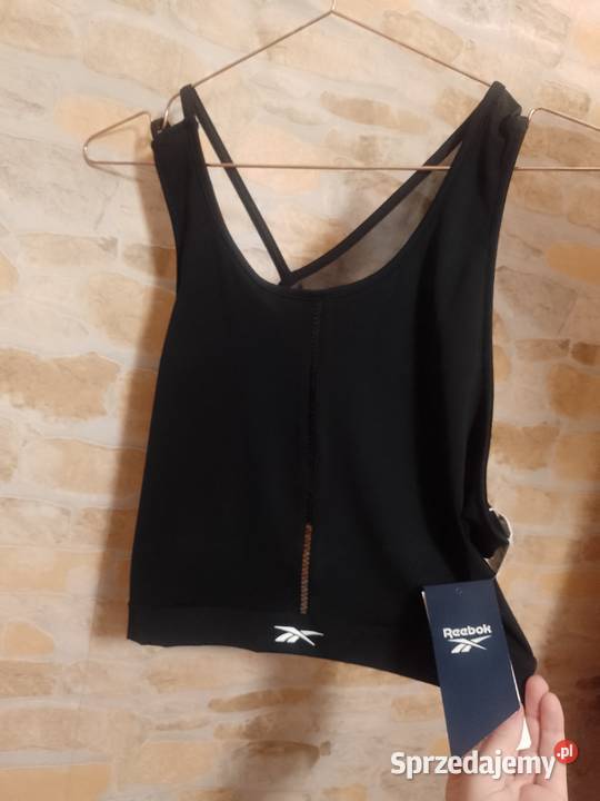 4648 Reeboke Czarny top fitness treningowa Kraków