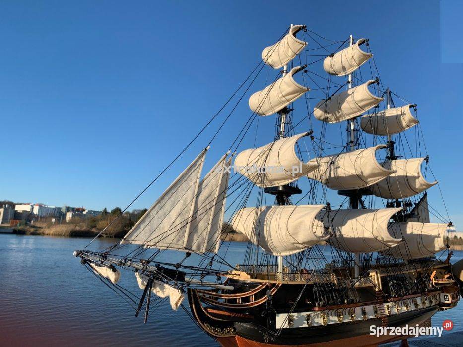 Drewniana Replika statku żaglowca France II Szczecin