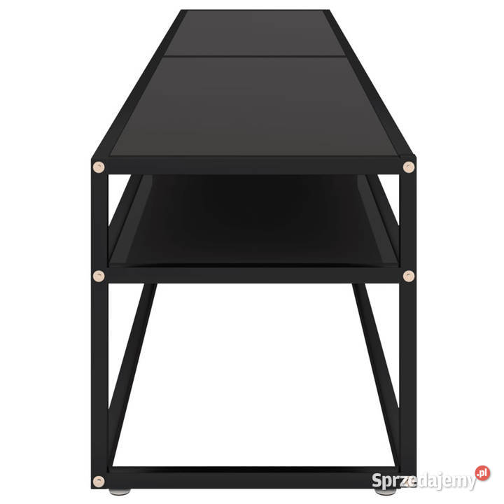 Szafka pod TV czarna 200x40x405 hartowane szkło Warszawa