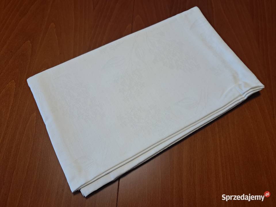 Obrus biały bawełniany 154 x 90 do sprzedania Kraków