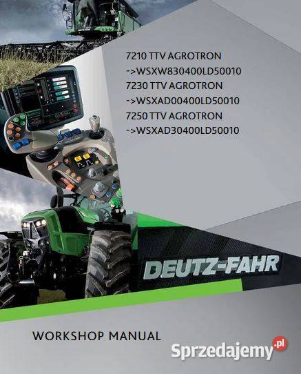 Deutz Fahr 7210 TTV 7230 TTV 7250 TTV instrukcja Kielce