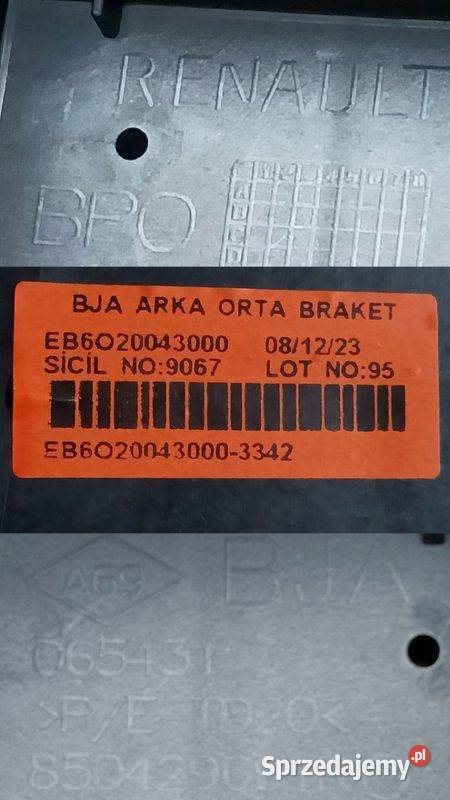 RENAULT CLIO V ŚLIZG MOCOWANIE ZDERZAKA ŚRODKOWY Pleszew