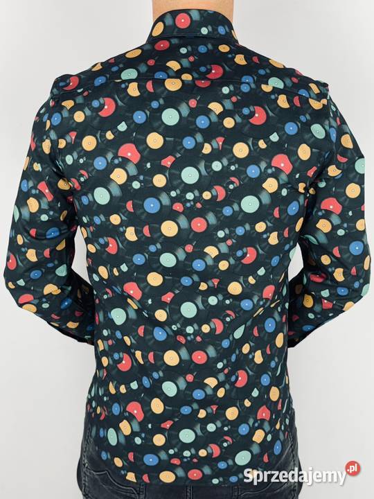 GIOVANNI PERA Koszula męska K010 Płyty winylowe Ostrów Wielkopolski