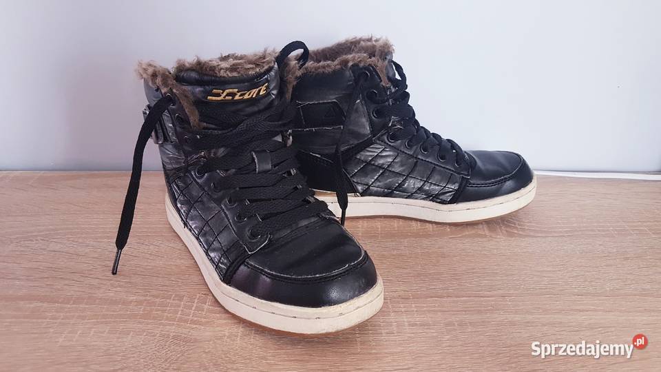 Buty Zimowe Z Futerkiem 34 brązowy/beżowy śląskie Chybie