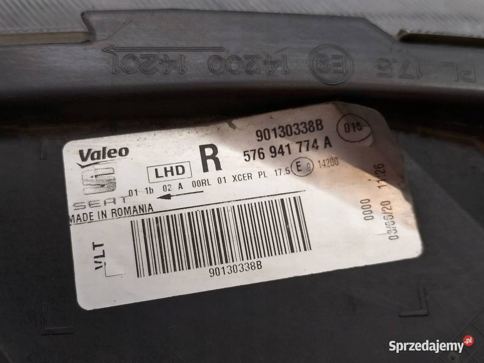 LAMPA PRZÓD PRAWA FULL LED 576941774A Cupra świętokrzyskie sprzedam