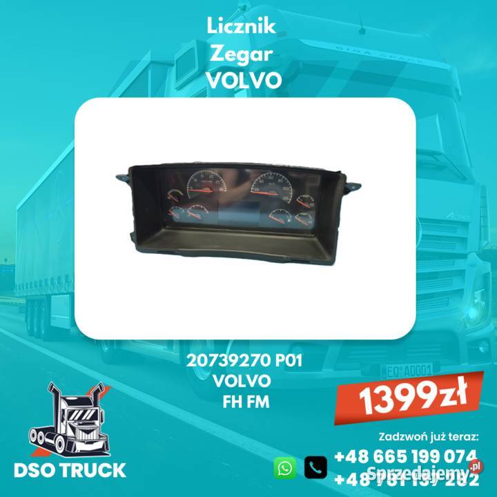Licznik Zegar VOLVO VDO FH FM 20739270 P01 Zawichost sprzedam