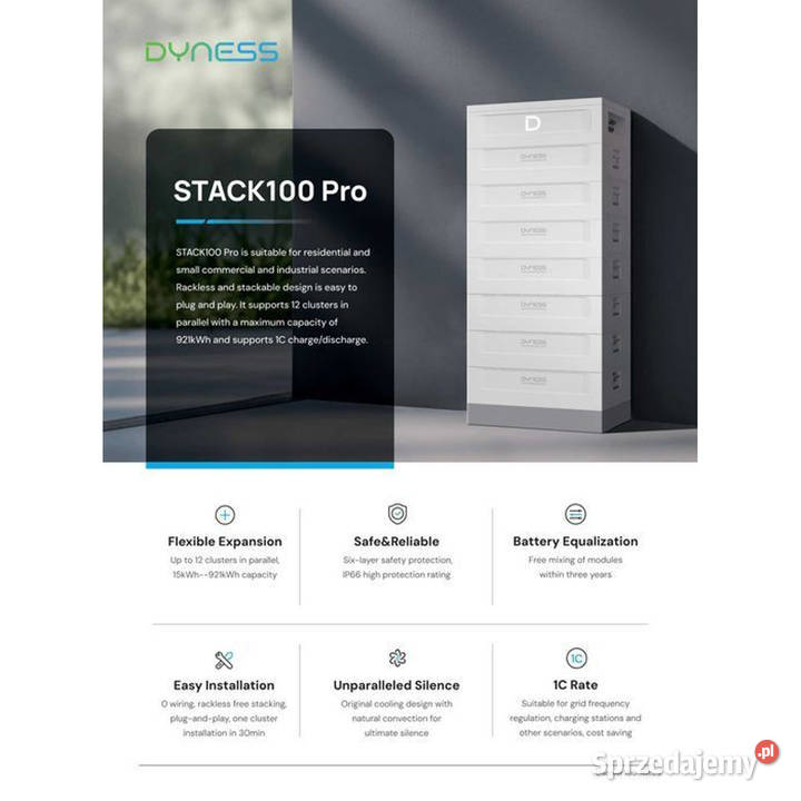 DYNESS STACK100 PRO 3584 kWh HV z BMS magazyn