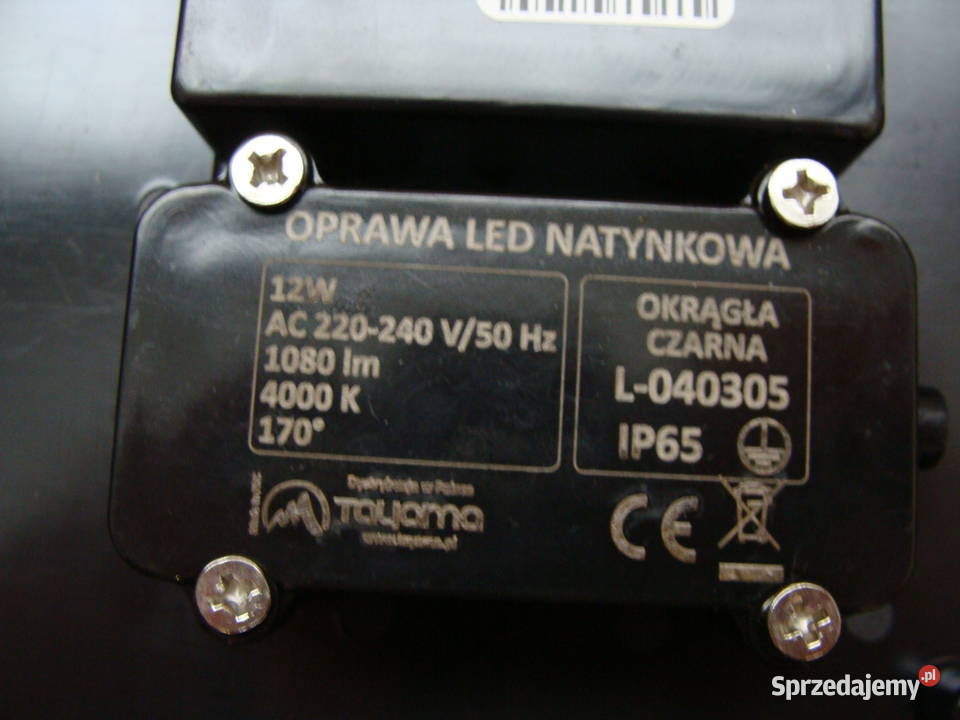 Oprawa lampa LED piwniczna 12W IP65 ANTYWANDAL B Oświetlenie Wieluń