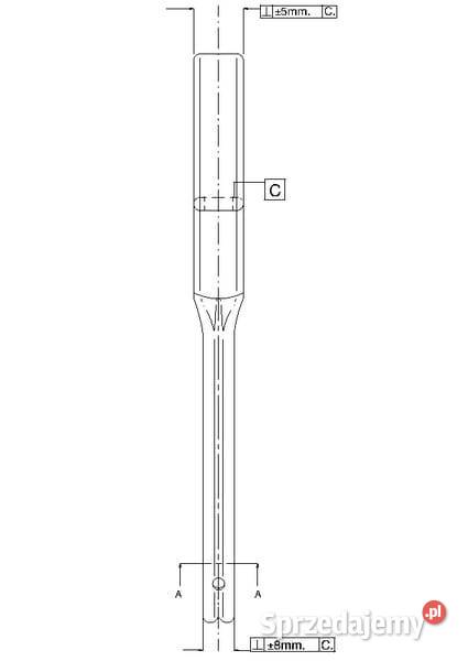 Ząb sprężynowy 45x12x478 mm bez redliczki CP45 Kamionna sprzedam