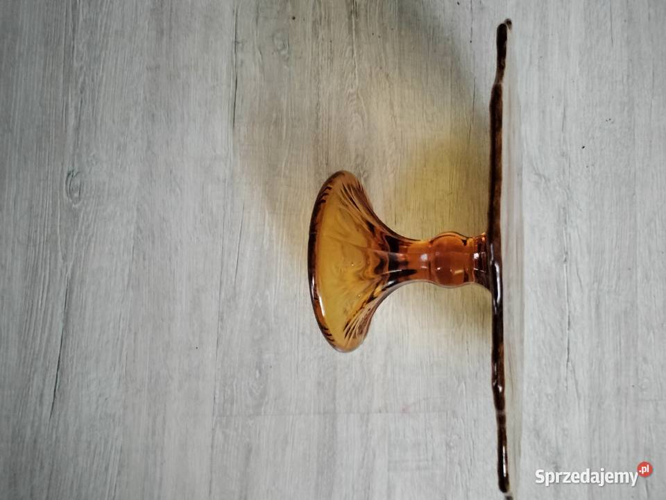 Piękna patera tortownica girlandy bursztynowa Choszczno