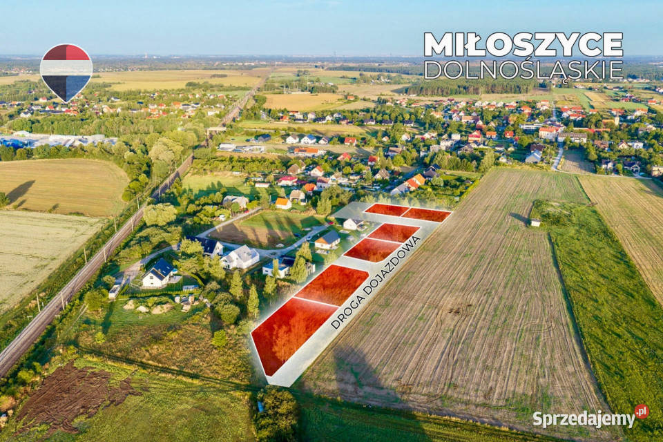 Na sprzedaż działki budowlane z MPZP 13 191zł/m2 Sprzedaż Miłoszyce