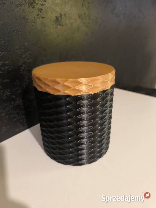 Duży Zakręcany Pojemnik Tuba Druk 3D 15L czarny Chorzów