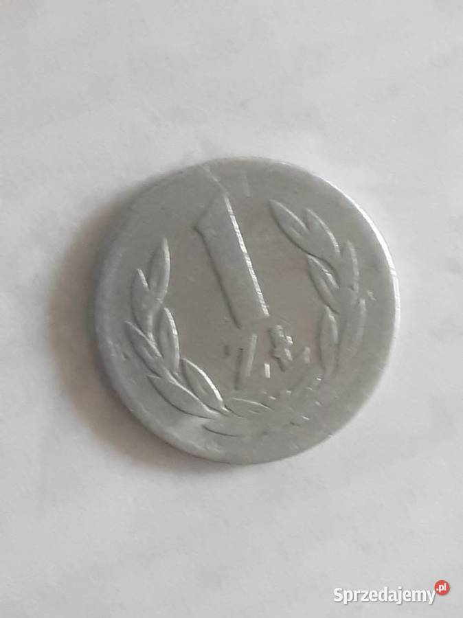 MONETA 1 1975 BEZ ZNAKU MENNICZEGO Szczecinek