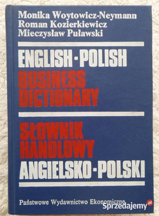 Słownik handlowy angielskopolski EnglishPolish mazowieckie Warszawa