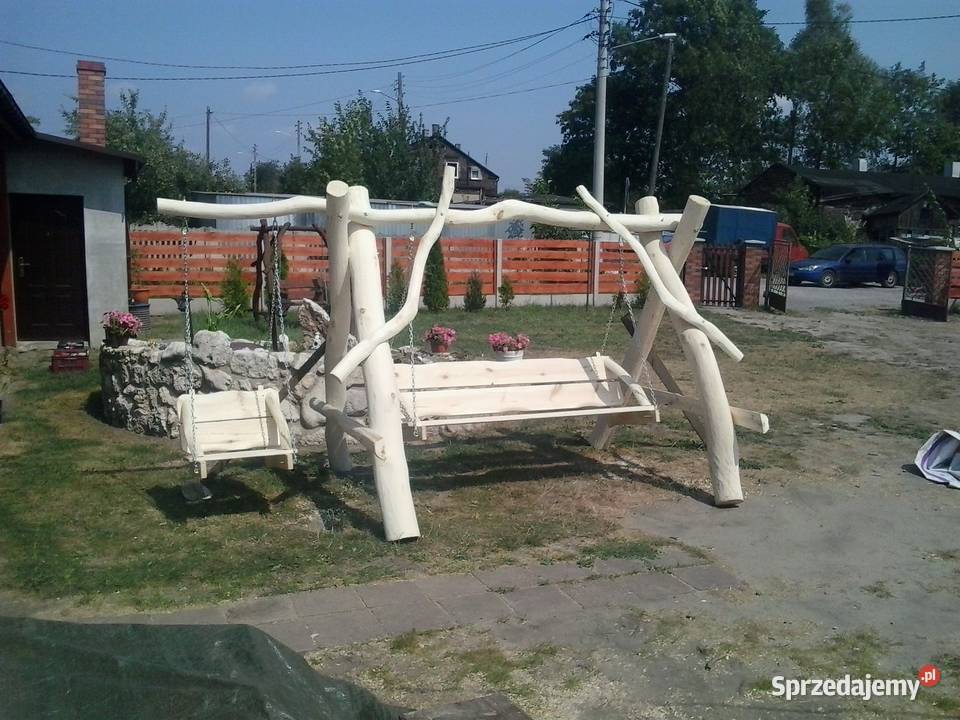 Huśtawka Ogrodowa Meble Ogrodowe Super masywne drewno Zawiercie