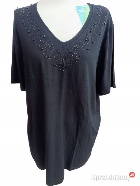 Luksusowa bluzka damska Cekiny koronki kamienie łódzkie Wieluń