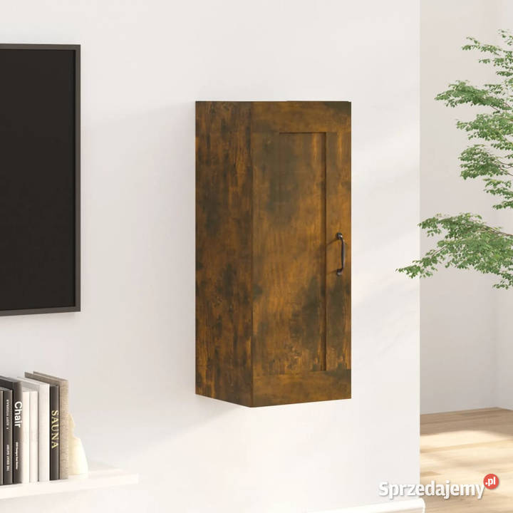 Szafka wisząca przydymiony dąb 35x34x90 WM817453 Warszawa