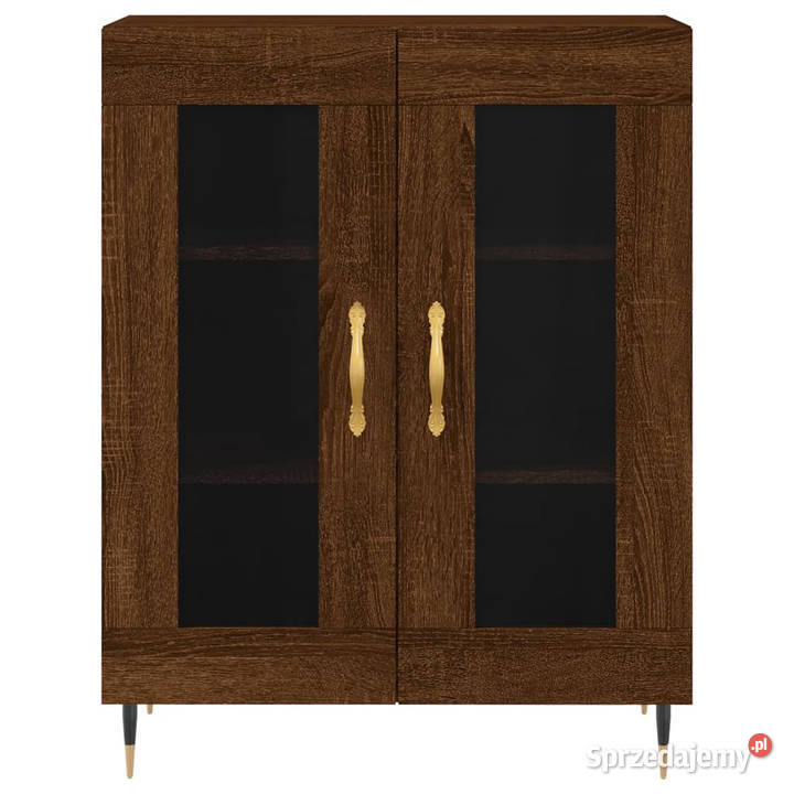 Witrynka brązowy dąb 695x34x180 materiał