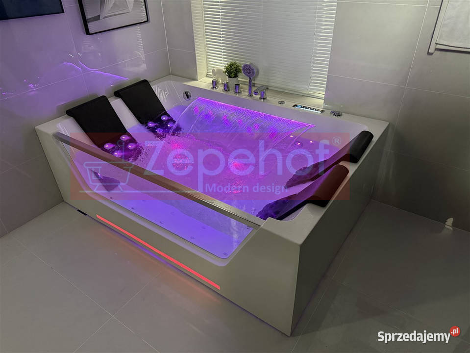 Wanna z hydromasażem C509 22 prostokątna Wanny Grabówka