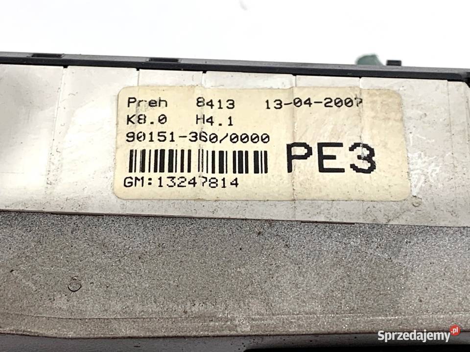 PANEL STEROWANIA NAWIEWU OPEL ASTRA H 13247814