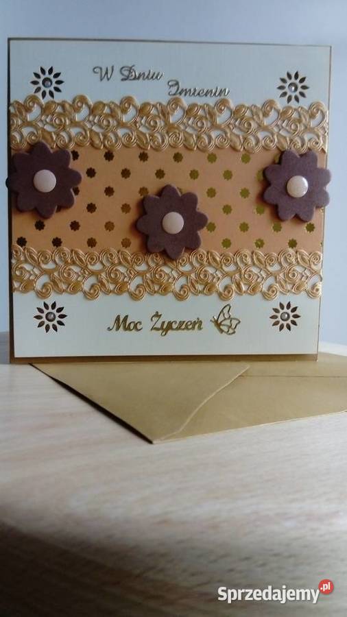 Kartka Imieninowa wykonana ręcznie Sosnowiec